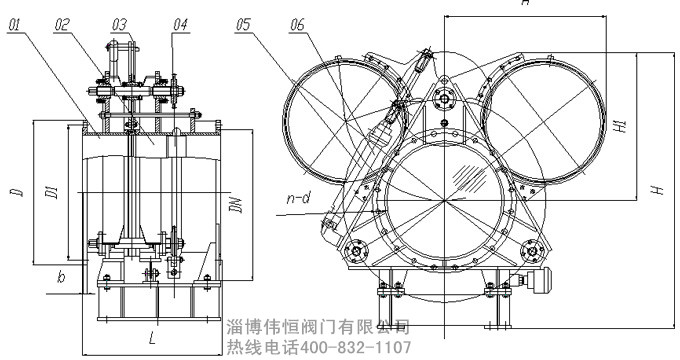 閥門(mén)外形圖及尺寸