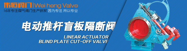 偉恒閥門-電動(dòng)推桿盲板隔斷閥